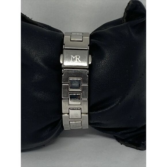 Mount Royal Men's Silver Stainless Steel Analog Black Dial Quartz Watch JK132 - Picture 6 of 12